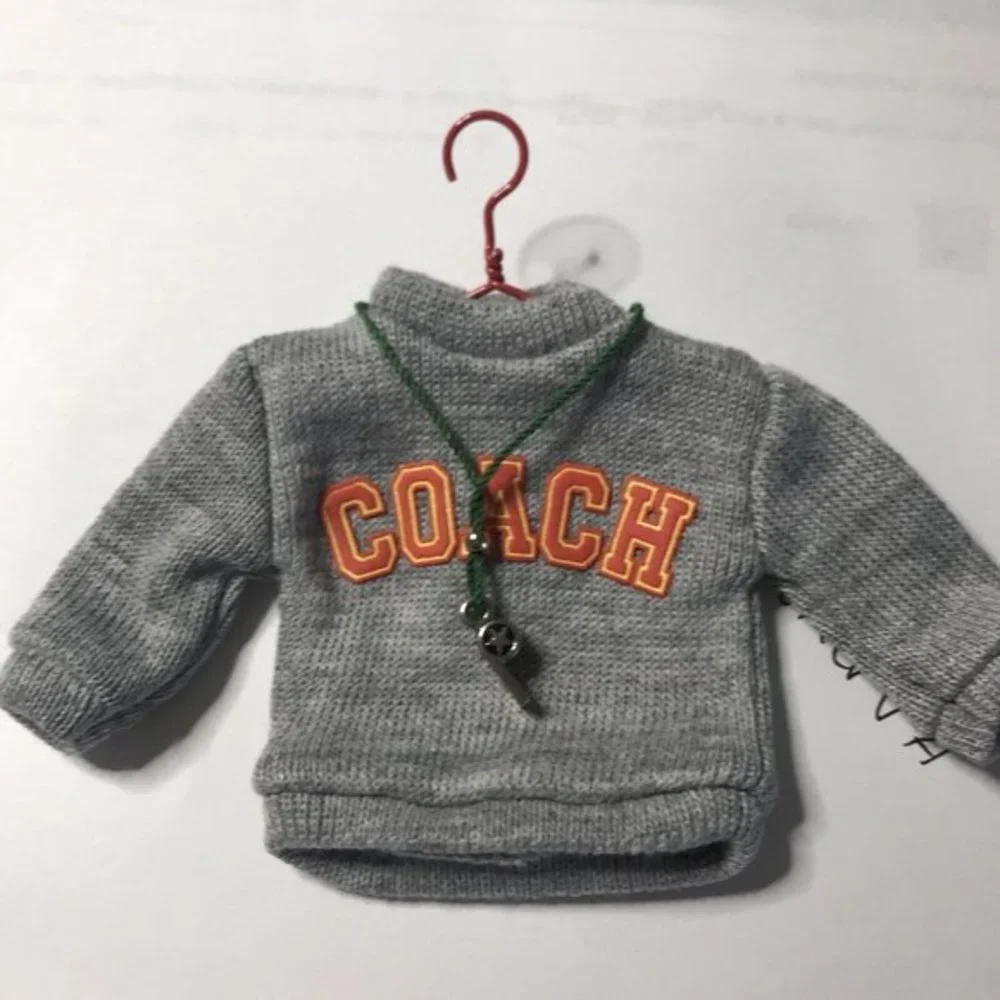 Hallmark Keepsake Ornament ‎ Coach 2007 Hallmark Keepsake  Sweater Whistle Team